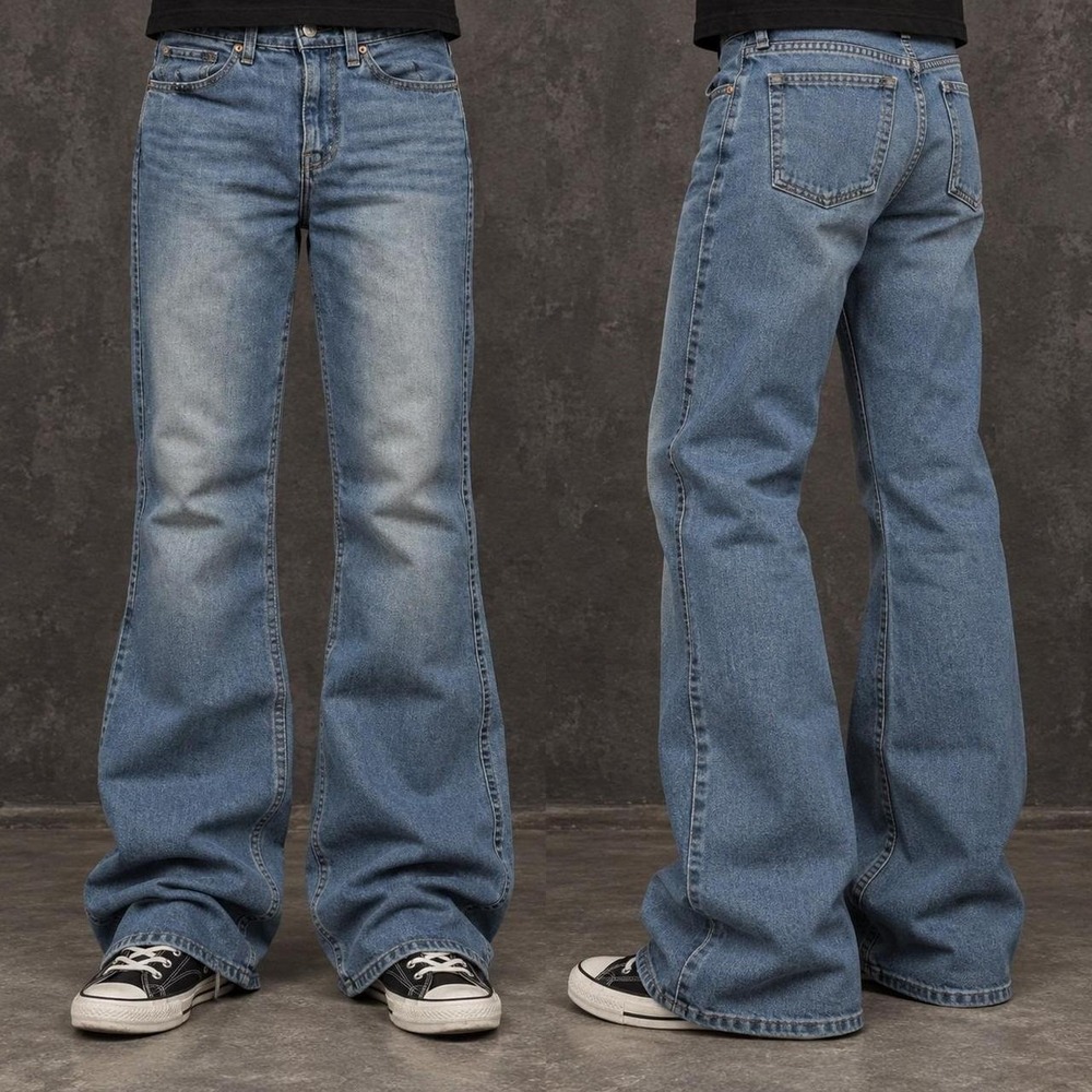 27x30 Blue Straight Bootcut Jeans Y2K 2000s